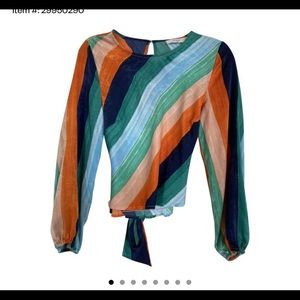 Aly and Jay Striped Blouse